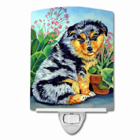 Australian Shepherd - Puppy Ceramic Night Light