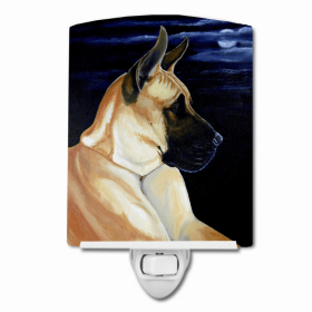 Great Dane - Fawn - in the Moonlight Ceramic Night Light