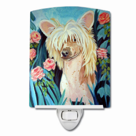 Chinese Crested #2 Ceramic Night Light