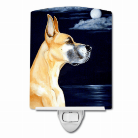 Great Dane - Fawn - Moonlight Stroll Ceramic Night Light