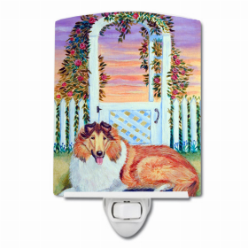 Collie Ceramic Night Light