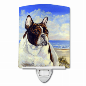 French Bulldog at the beach Ceramic Night Light