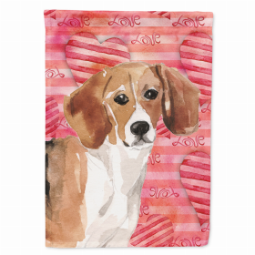 Beagle Love Breed Themed Flag Canvas