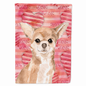 Chihuahua Love Breed Themed Flag Canvas