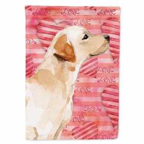 Labrador Retriever - Yellow #2 Love Breed Themed Flag Canvas