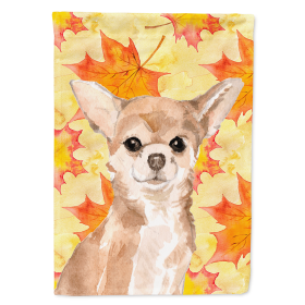 Chihuahua Fall Themed Flag Canvas House Size