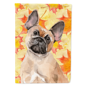 French Bulldog - Fawn - Fall Themed Flag Canvas House Size