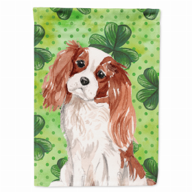 Cavalier King Charles Spaniel - Blenheim St. Patrick's Breed Themed Flag Canvas