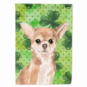 Chihuahua St. Patrick's Breed Themed Flag Canvas