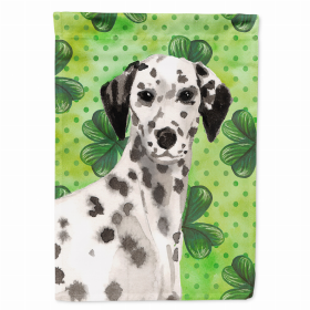 Dalmatian St. Patrick's Breed Themed Flag Canvas