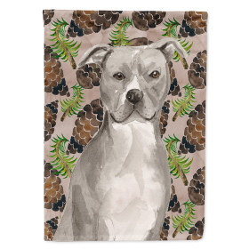 Staffordshire Bull Terrier Cones Themed House Flag