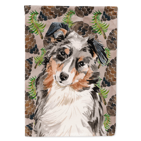 Australian Shepherd Cones Themed House Flag