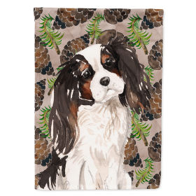 Cavalier King Charles Spaniel - Tricolor - Cones Themed House Flag