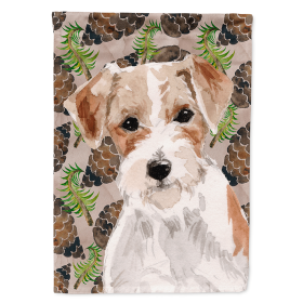 Jack Russell Terrier Cones Themed House Flag