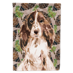 Cocker Spaniel - Brown Parti - Cones Themed House Flag