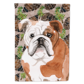 English Bulldog Cones Themed House Flag