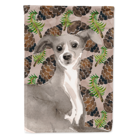 Italian Greyhound Cones Themed House Flag