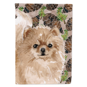 Pomeranian Cones Themed House Flag