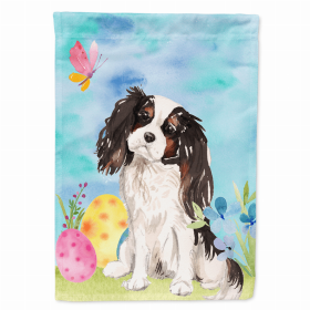 Cavalier King Charles Spaniel - Tricolor Easter Eggs Breed Themed Flag Canvas