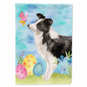 Border Collie Easter Eggs Breed Themed Flag Canvas