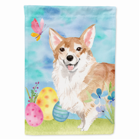 Corgi 1 Easter Eggs Breed Themed Flag Canvas