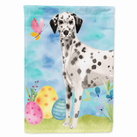 Dalmatian 1 Easter Eggs Breed Themed Flag Canvas