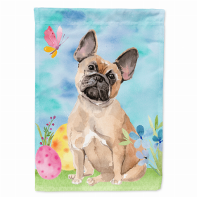 French Bulldog - Fawn Easter Eggs Breed Themed Flag Canvas