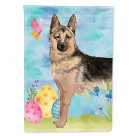 German Shepherd 1 Easter Eggs Breed Themed Flag Canvas