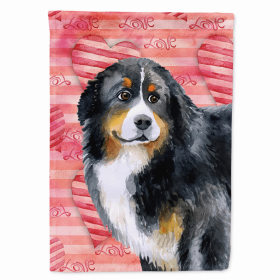 Bernese Mountain Dog 1 Love Breed Themed Flag Canvas