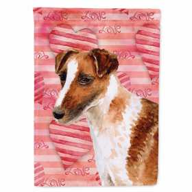 Fox Terrier - Smooth Love Breed Themed Flag Canvas