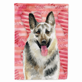 East-European Shepherd Love Breed Themed Flag Canvas