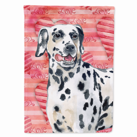 Dalmatian 1 Love Breed Themed Flag Canvas