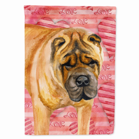 Shar Pei Love Breed Themed Flag Canvas