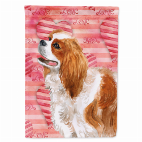 Cavalier King Charles Spaniel Love Breed Themed Flag Canvas