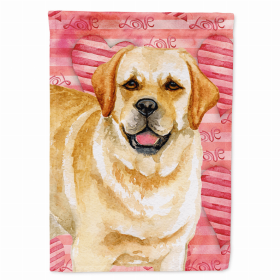 Golden Retriever Love Breed Themed Flag Canvas