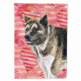 American Akita Love Breed Themed Flag Canvas