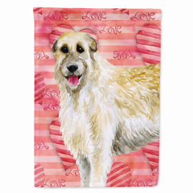 Irish Wolfhound Love Breed Themed Flag Canvas