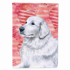 Maremma Sheepdog Love Breed Themed Flag Canvas