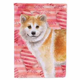 Shiba Inu Love Breed Themed Flag Canvas