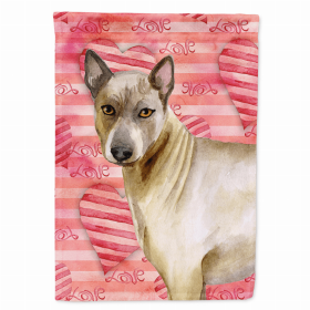 Thai Ridgeback Love Breed Themed Flag Canvas