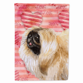 Pekingese Love Breed Themed Flag Canvas