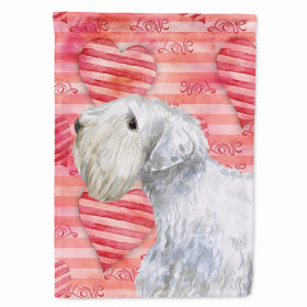 Sealyham Terrier Love Breed Themed Flag Canvas