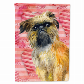 Brussels Griffon Love Breed Themed Flag Canvas