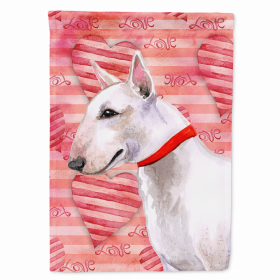 Bull Terrier Love Breed Themed Flag Canvas