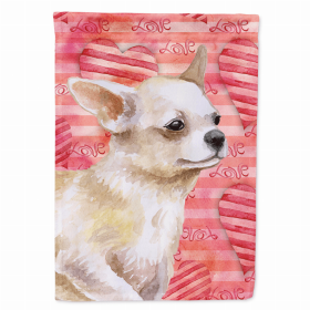 Chihuahua Leg Up Love Breed Themed Flag Canvas