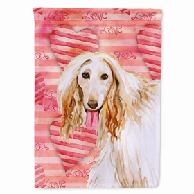 Afghan Hound Love Breed Themed Flag Canvas