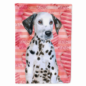 Dalmatian - Puppy Love Breed Themed Flag Canvas