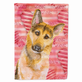 German Shepherd #2 Love Breed Themed Flag Canvas