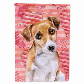 Jack Russell Terrier #2 Love Breed Themed Flag Canvas