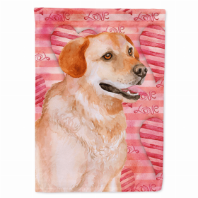 Labrador Retriever Love Breed Themed Flag Canvas